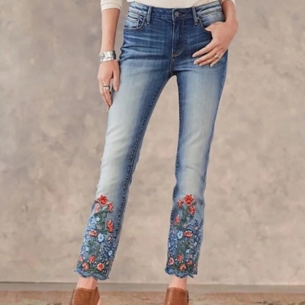 Embroidered Denim